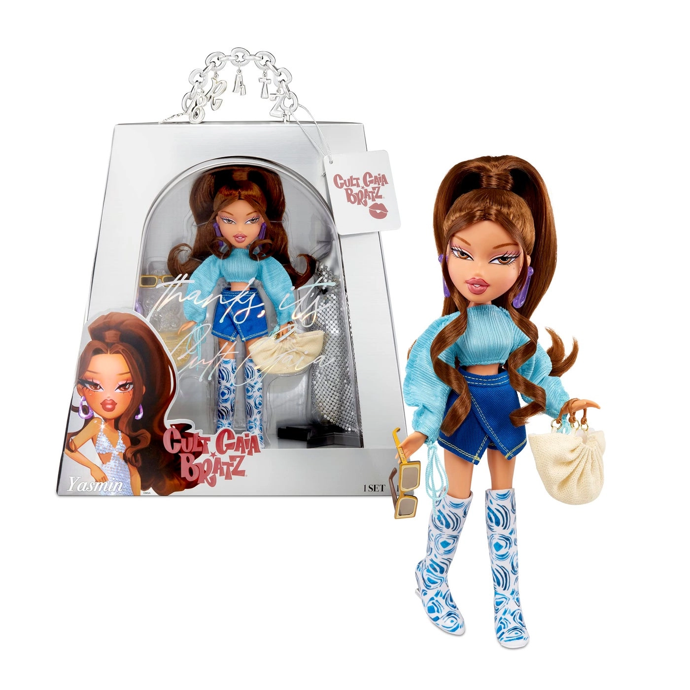 Bratz Yasmin Fashion Doll - Special Edition Designer Cult Gaia 2 Outfits