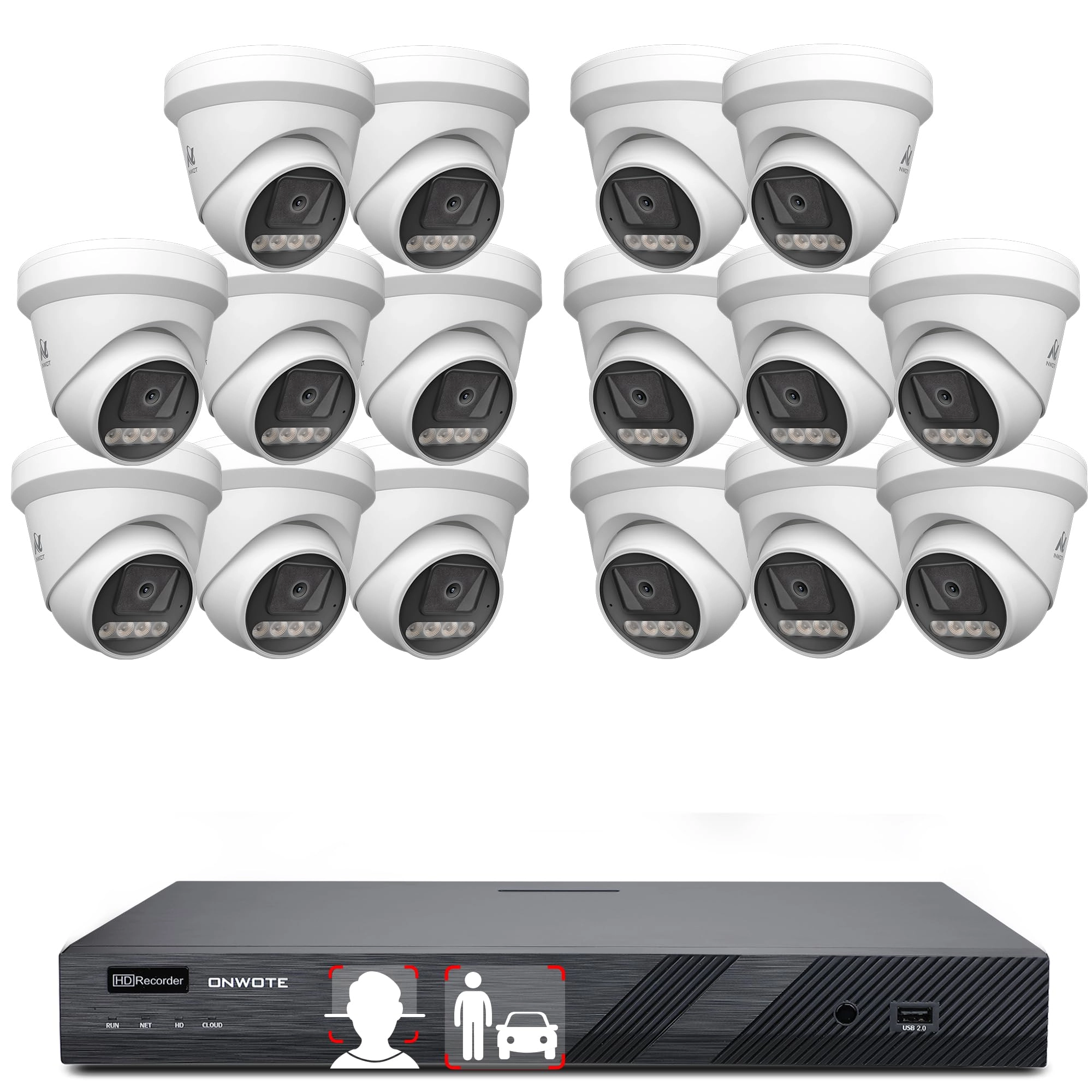 NVR PoE Security Camera System - 16 Channel