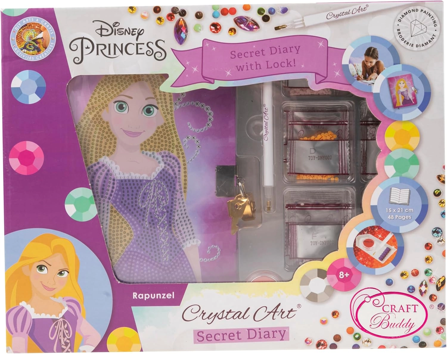 Crystal Art Secret Diary - Rapunzel