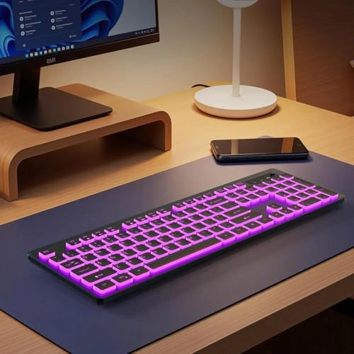 Large Print Backlit Wireles Keyboard - Wireless