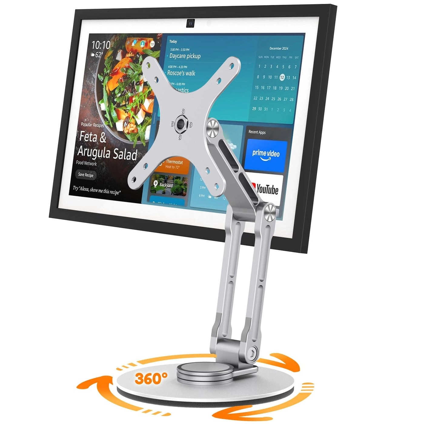 Swivel and Tilt Stand for Echo Show 15 - 185 inches