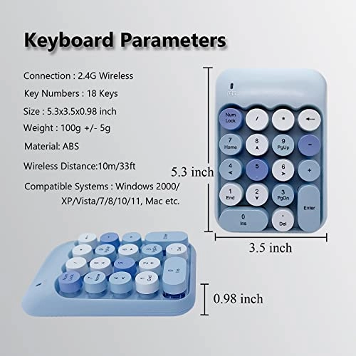 X910 - Wireless Numeric Keypad Black Red