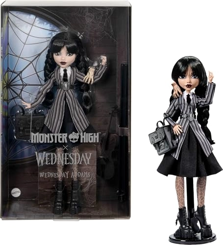 Play and Dream Wednesday Core Doll - Black Stand included