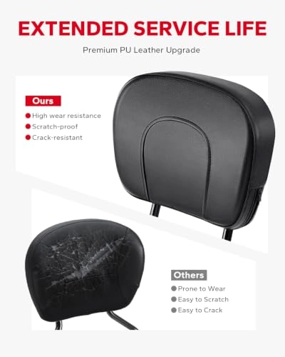 Passenger Sissy Bar Backrest - Harley Davidson Touring Electra Glide Road King Street Glide Road Glide 2009-2024