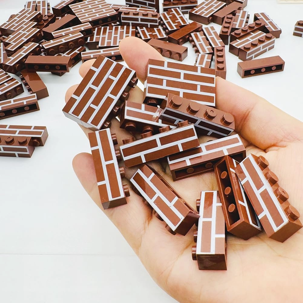 Classic Wall Building Bricks - 100 pcs