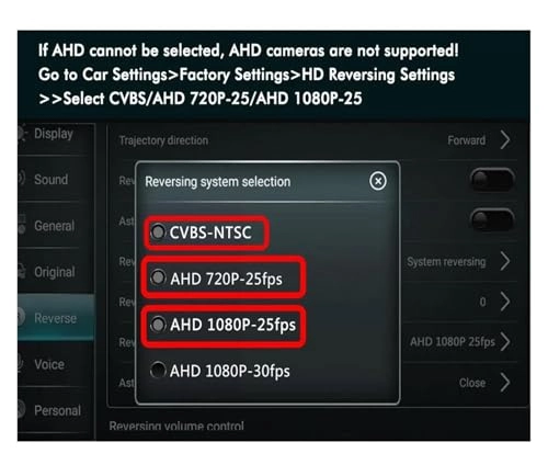 Rear View Camera - Night vision 1080P