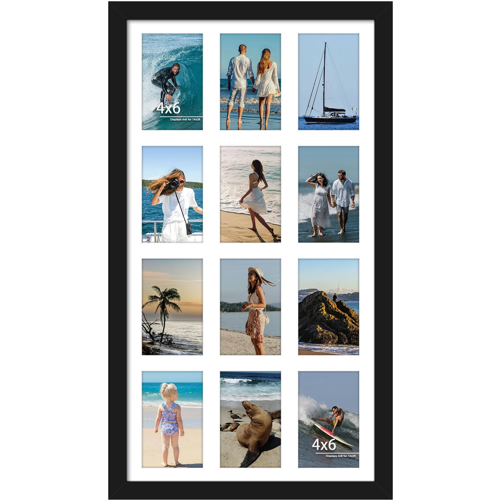 duenpy Collage Picture Frame - 4x6-inch twelve