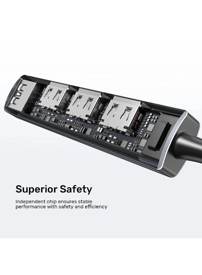 USB-C TO 4 PORT USB-A HUB - 5Gbps 3x480Mbps