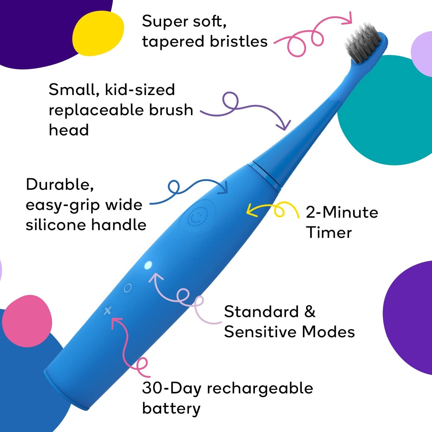 KidsHeadBlue - 3-Pack Ultra Soft Bristles
