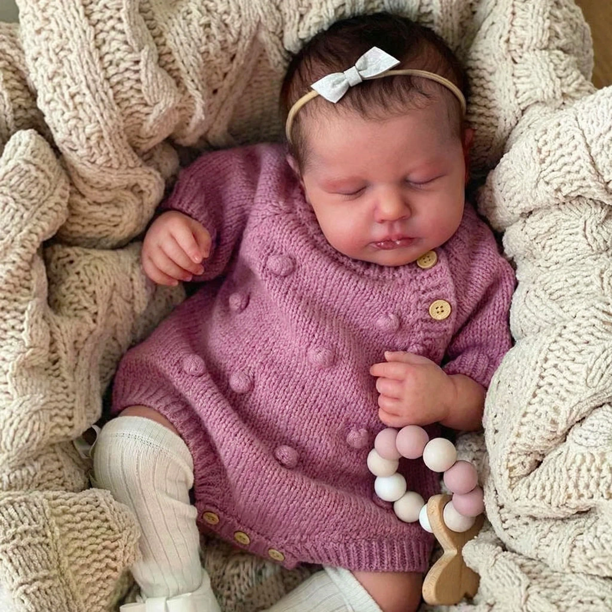 Reborn Baby Doll - 50 cm Silicone Ages 3+