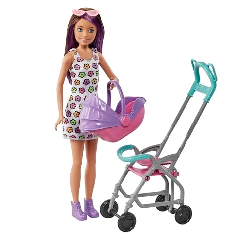 Skipper Doll And Playset - Stroller Baby Doll Ages 3+