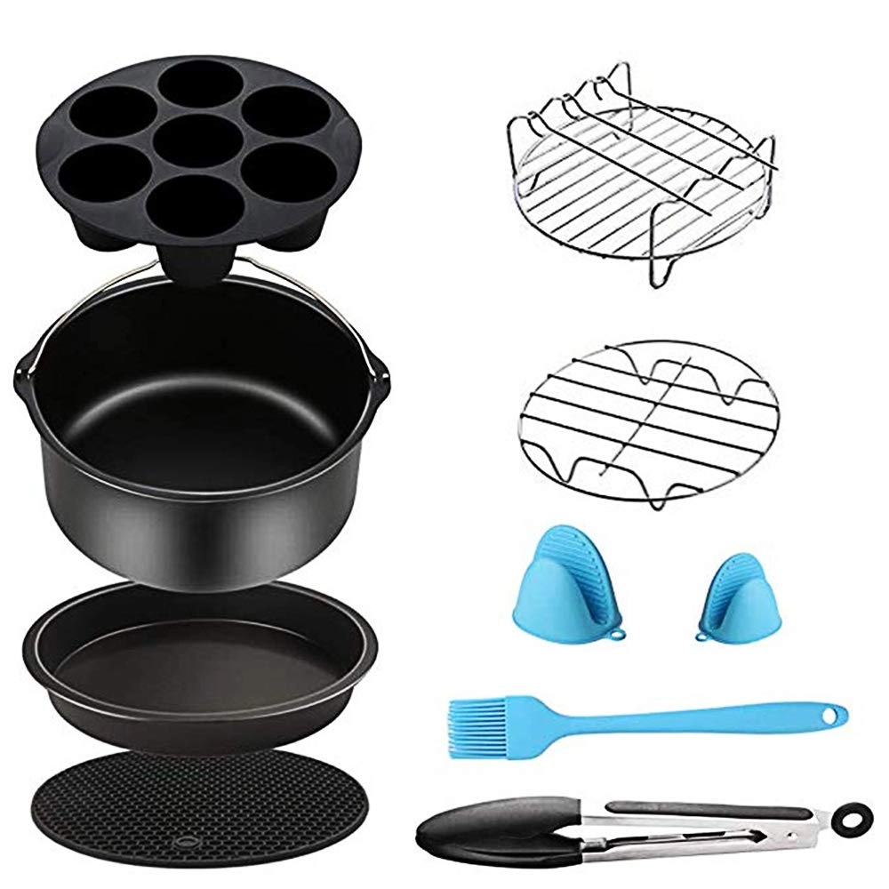 AROAEM Cake Barrel + Pizza Pan + Metal Holder + Multi-Purpose Rack + Silicone Mat - Silicone SET OF 9