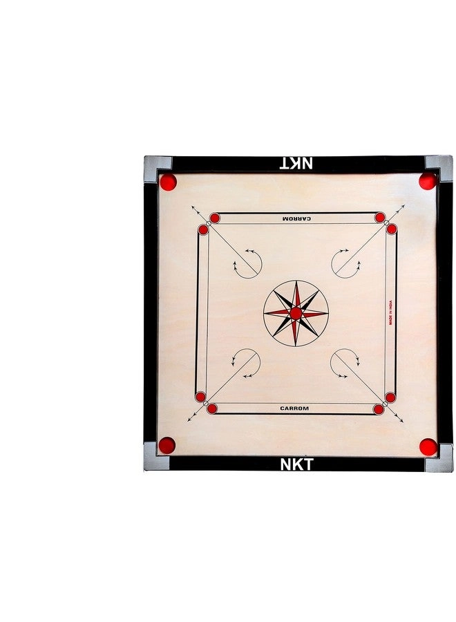 NKT Carrom Board - 32 inch + Carrom Coin + Powder + stricker