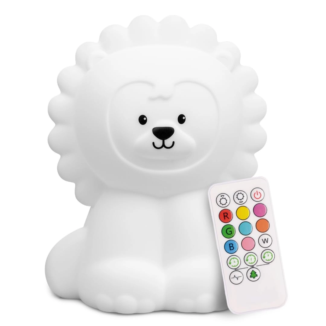 Lumipets Remote Control Silicone Night Light - Battery Powered Multicolor
