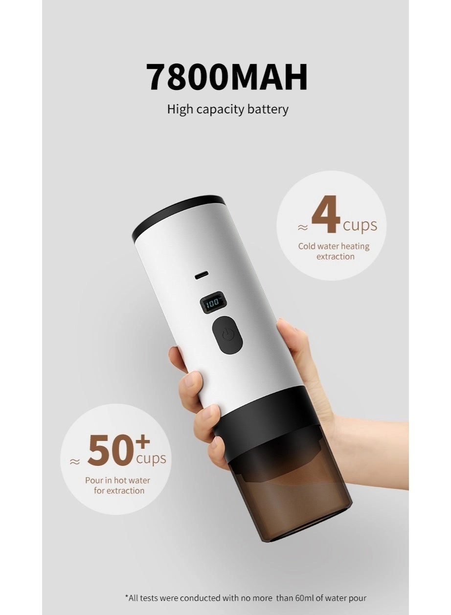 ROOMTONE Portable Espresso Machine - 2-in-1 7500mAh USB-C