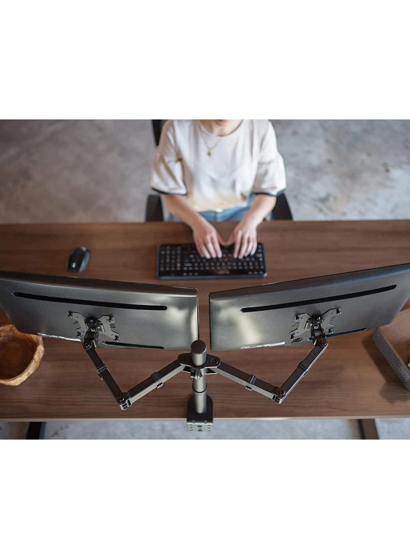 Laptop Monitor Mount - Dual Arm 17 to 32 Inch 100x100mm / 75x75mm