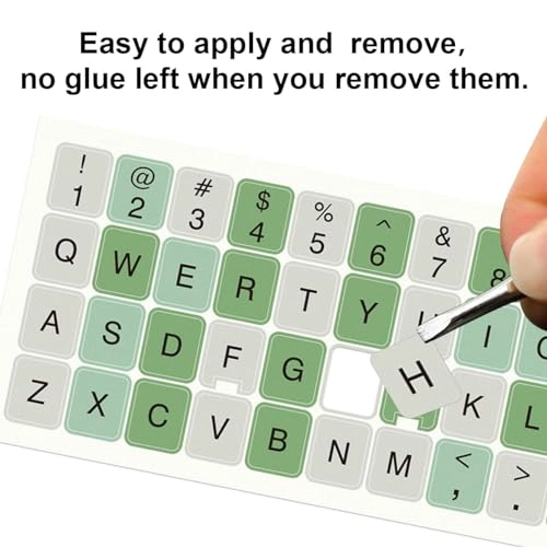 English Alphabet Keyboard Stickers - EN