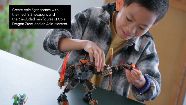 NINJAGO Cole's Mission Mech & Dragon Zane (71854)