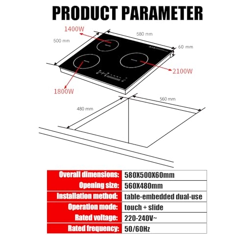 8653981162407 Induction hob