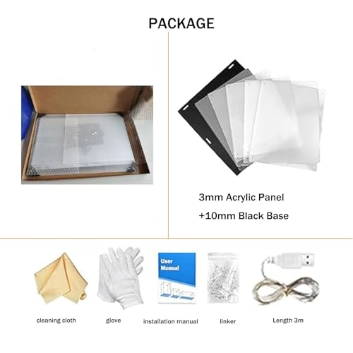 Display Case - 40 x 20 x 30 cm 3 mm Acrylic Transparent Dustproof