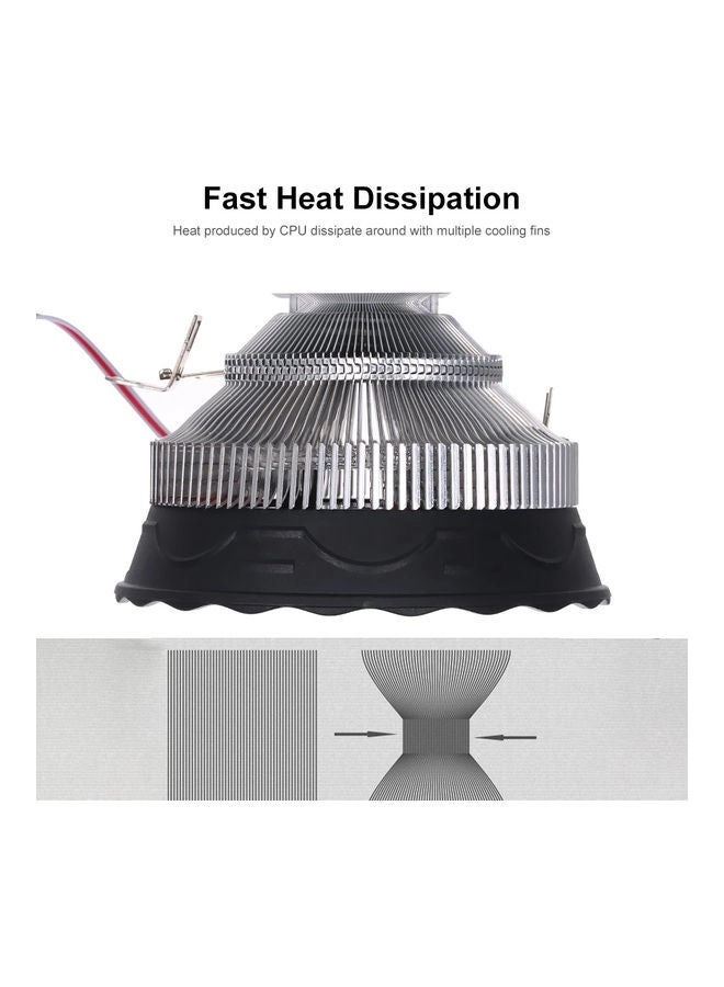 CPU radiator - 7020 fan pure copper tube