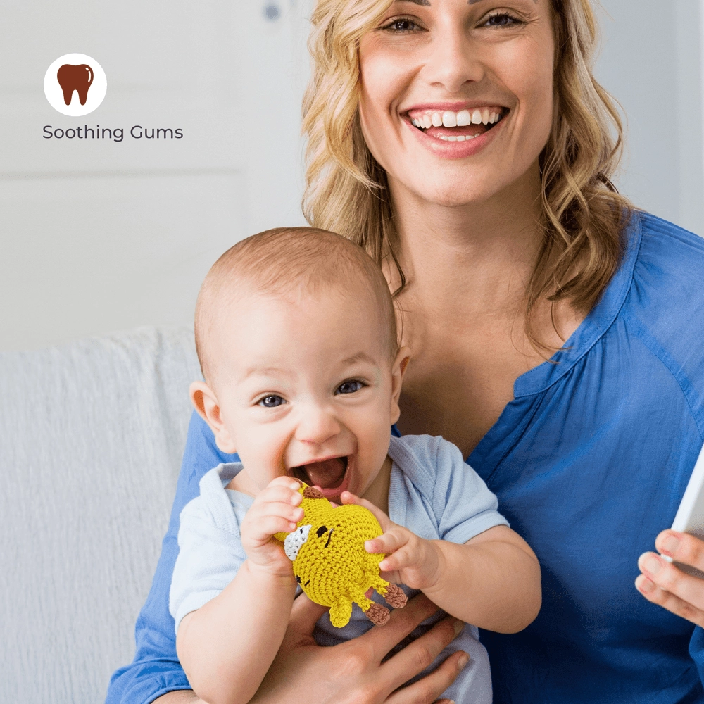 Crochet Ring Rattle Toy - Suitable for 0 month & above premium cotton yarn Tiger