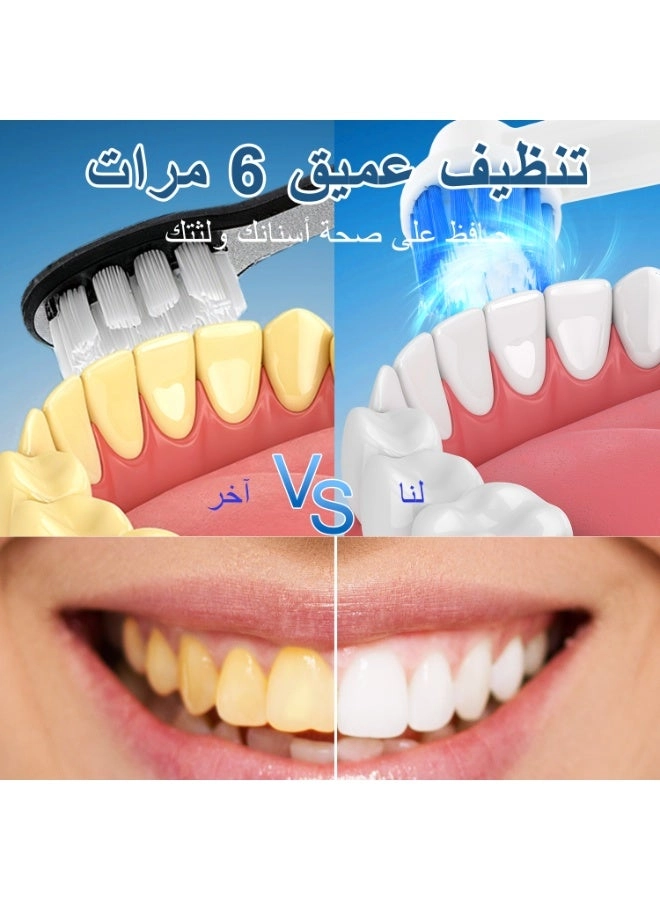 Rotating Electric Toothbrush - IPX7 Waterproof 2-Min Smart Timer Wireless Charging