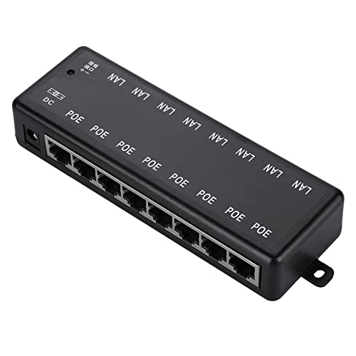 PoE Power Injector - DC 12V-48V 4 Port IEEE802.3af/at