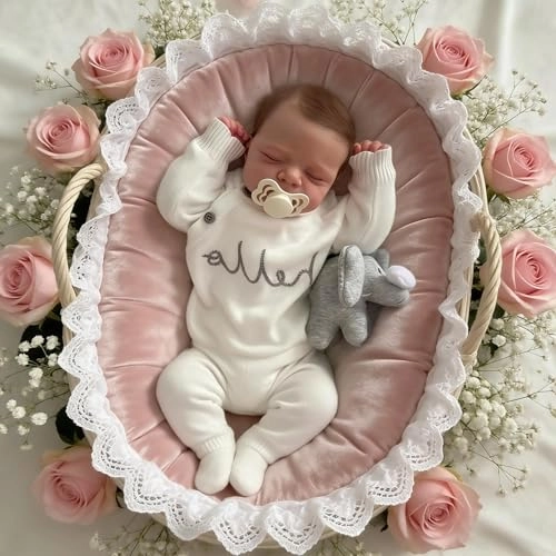 Reborn Baby Doll - 18 Inch Silicone Girl Sleeping Ages 3+