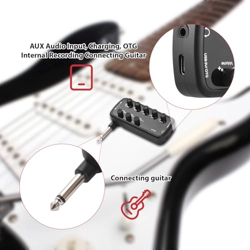 Bass Amplifier - 3 Built-In Speaker Simulations Type-C USB