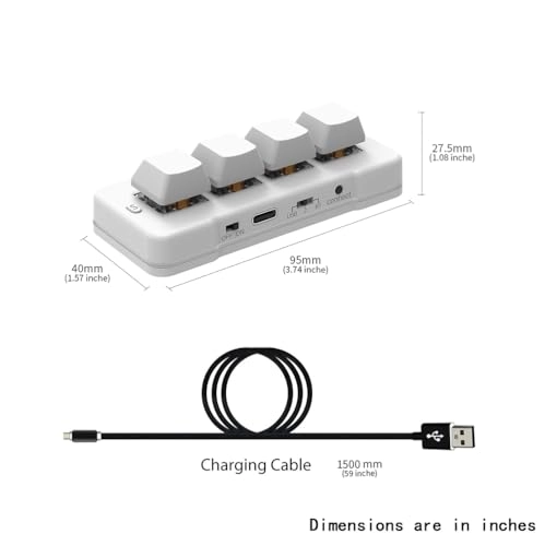 4 Key Mini Keypad - Wired/Wireless