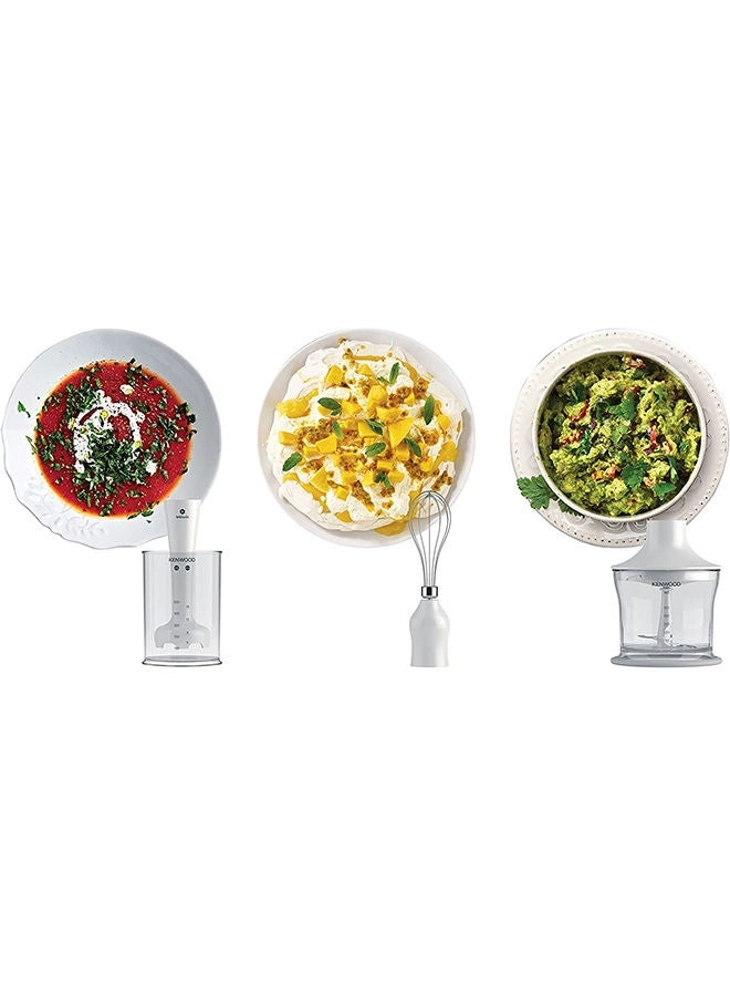 Triblade Hand Blender - 3pc Set White