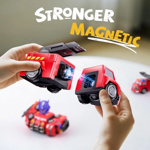 5 In 1 Magnetic Transform Fire Trucks - Red