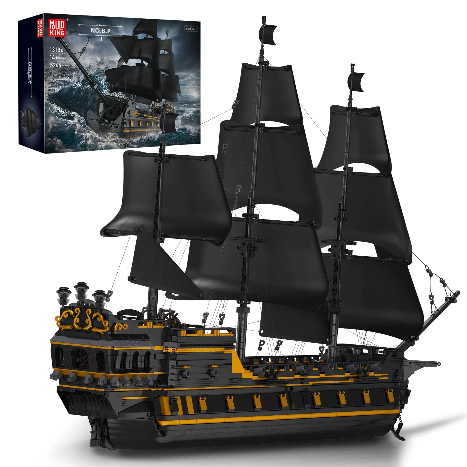 mould king Large Black Pearl Ship - Pirates Ship