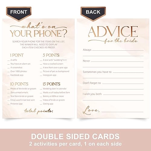 Bridal Game Cards - Adult 4 Adult