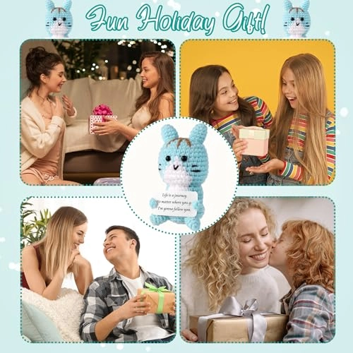 Cat Funny Positive 9 cm Knitted