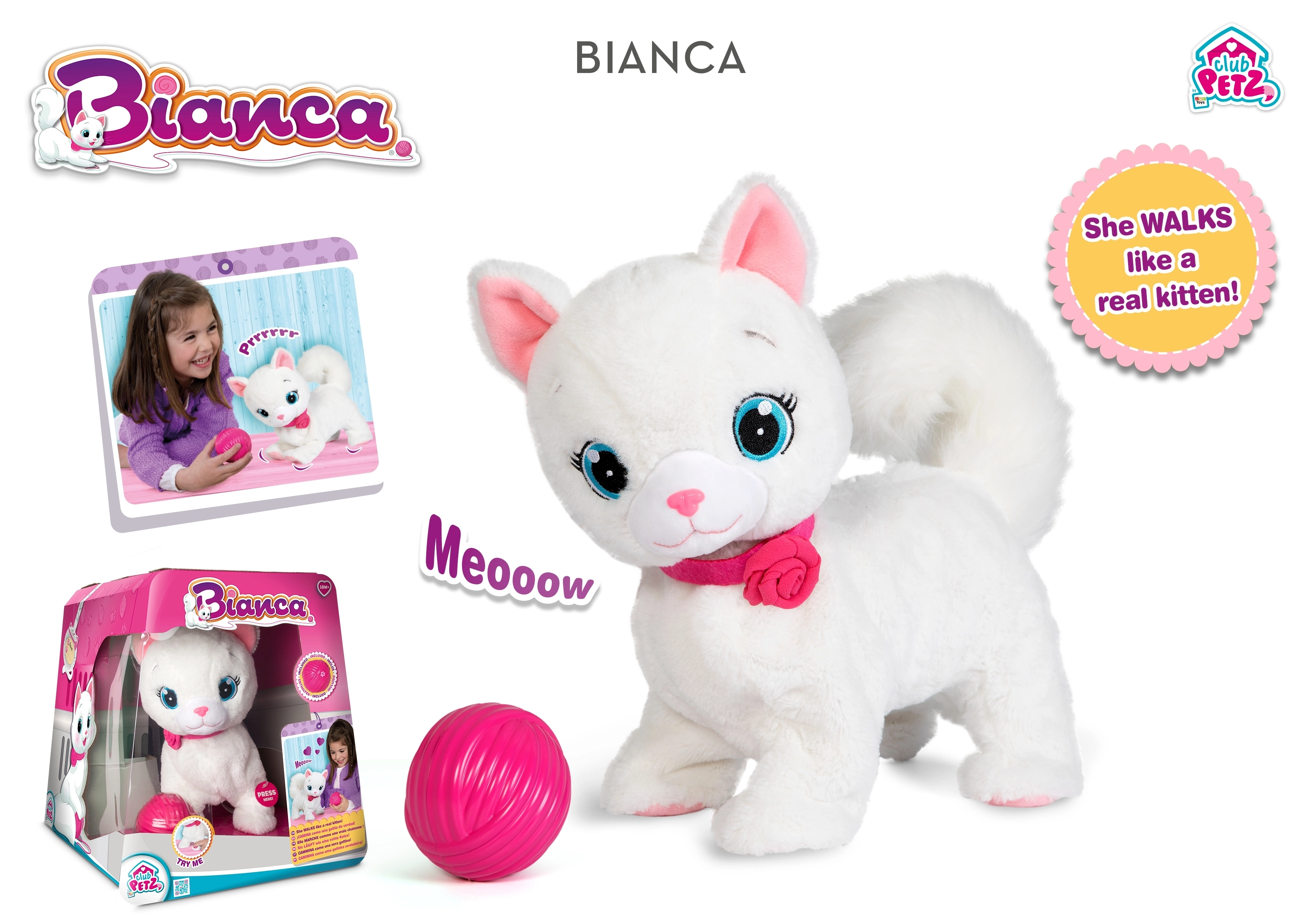 IMC Toys Bianca Soft Lovely Kitten