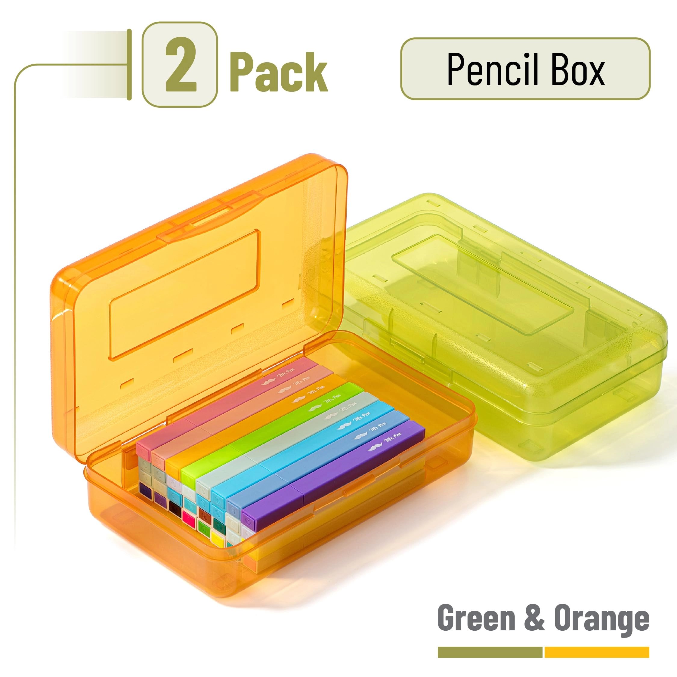 Pencil Box - 2 Pack
