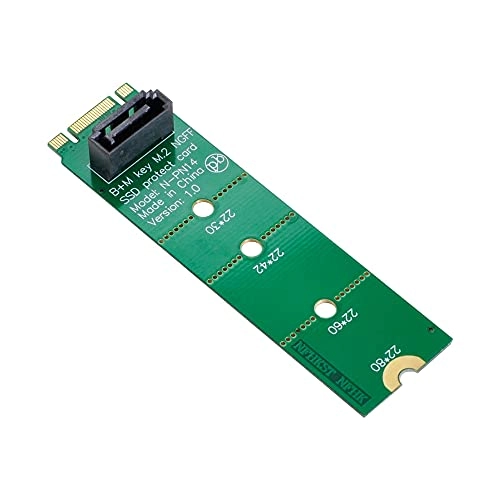 NGFF B/M-Key M.2 to Vertical SATA 7pin PCBA Extension Adapter - SATA 3.0 Gb/s