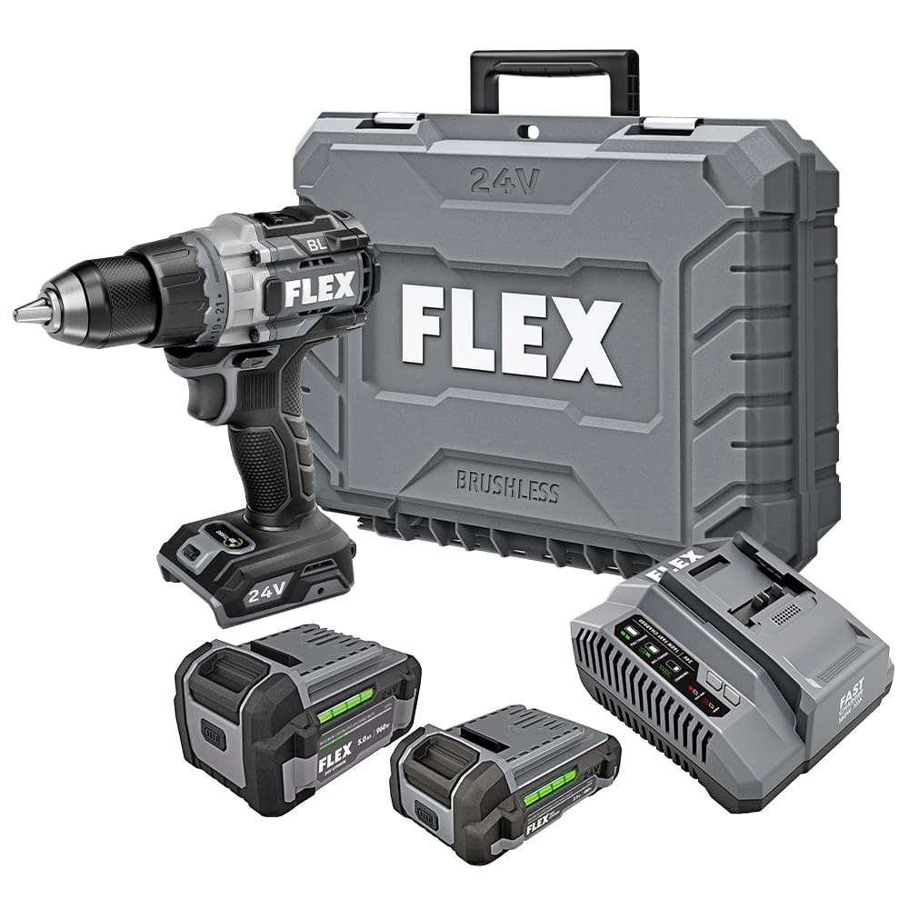 Flex 1/2-Inch 2-Speed Drill Driver - 24V 1,400 In-Lbs