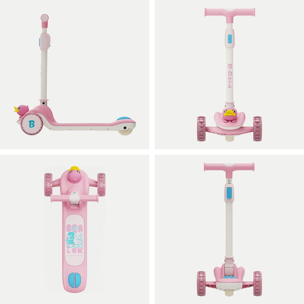 3-Wheel Kick Scooter – LED Foldable