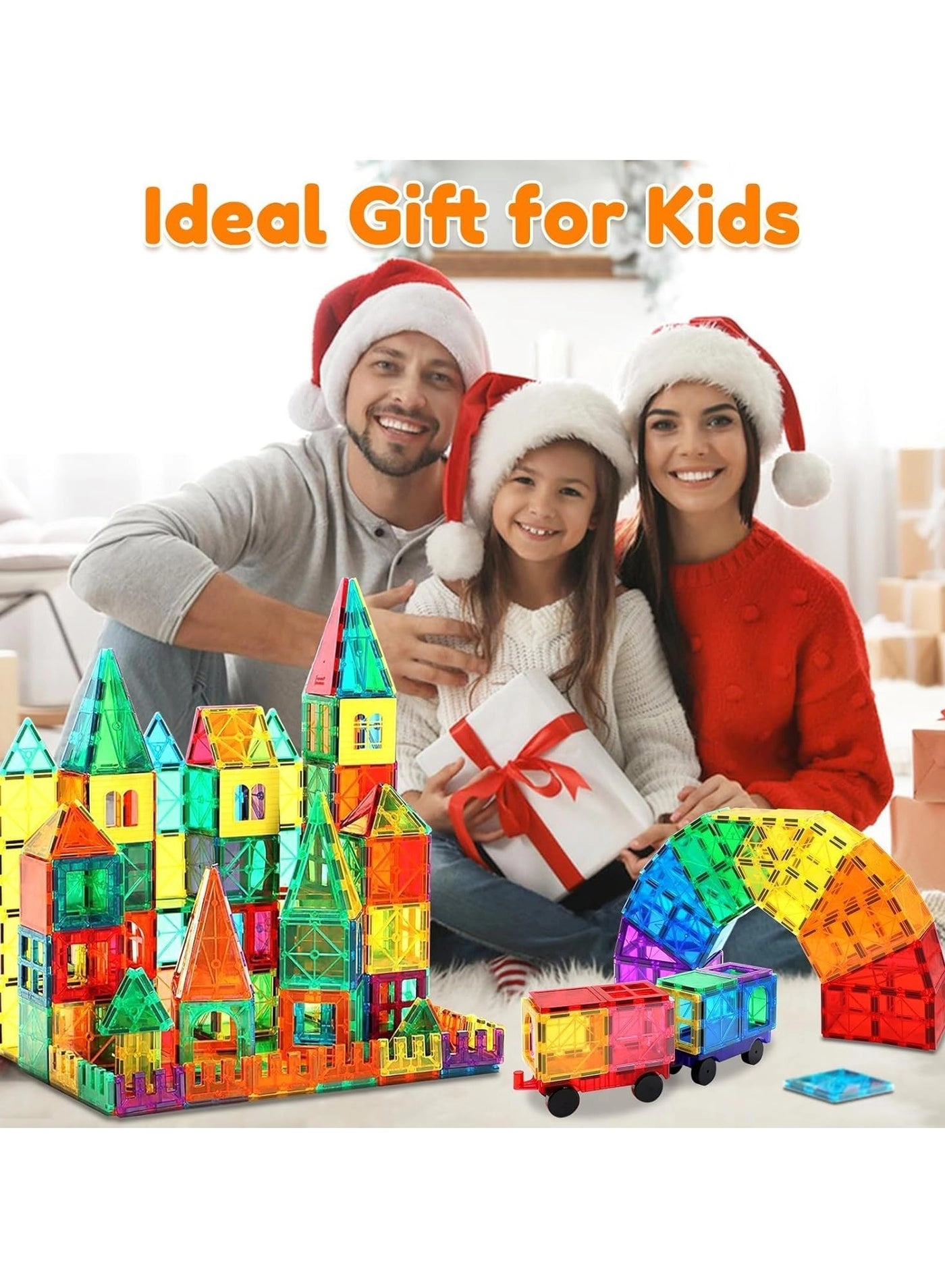 Fun Magnetic Tiles - 110 pcs