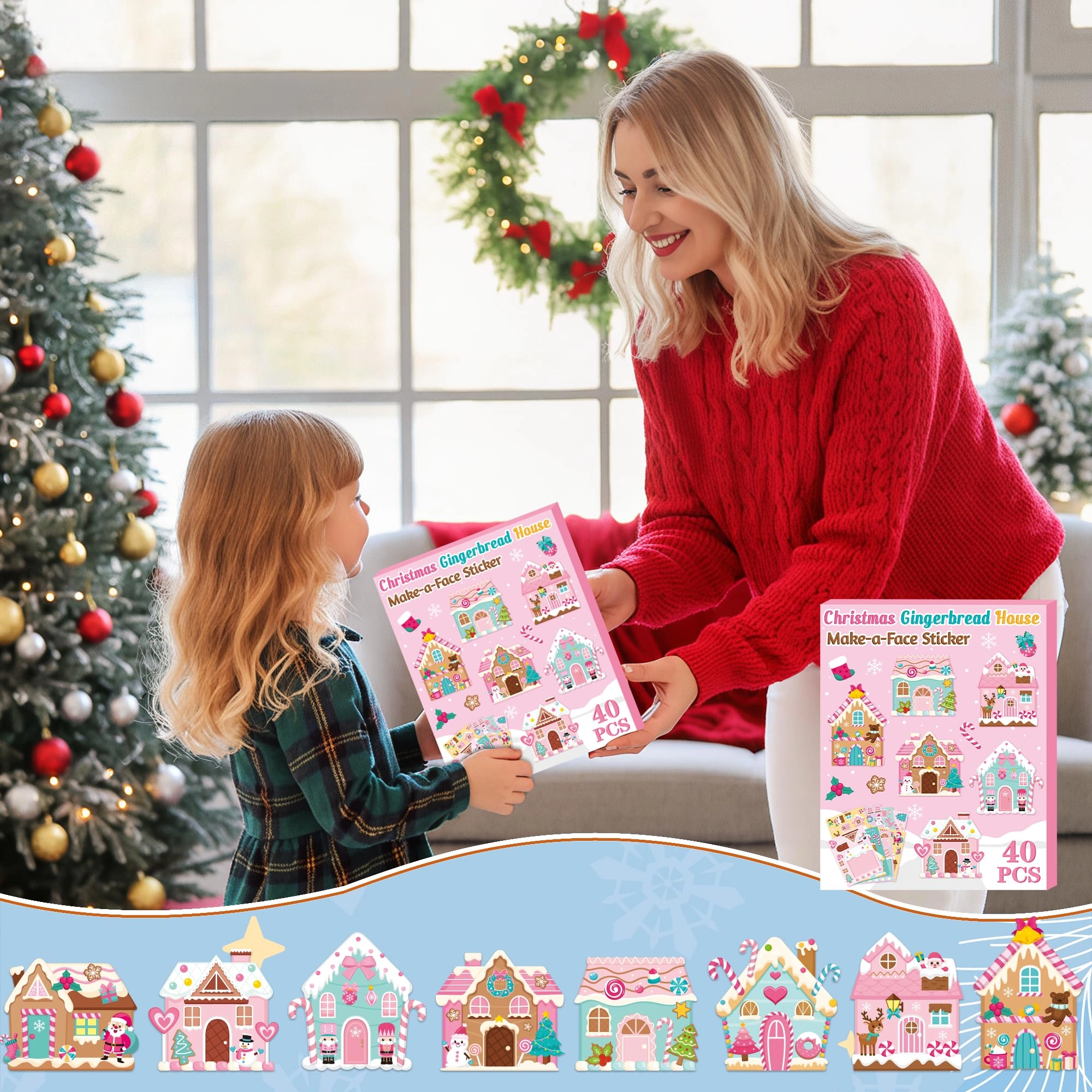Gingerbread House Stickers - 40 piece(s)