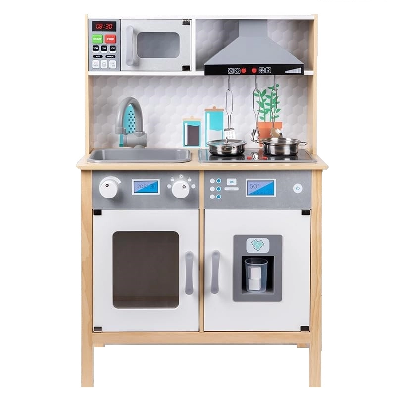 Little Angel Kids Wooden Kitchen Pretend Playset (5551007-Bdj0923)