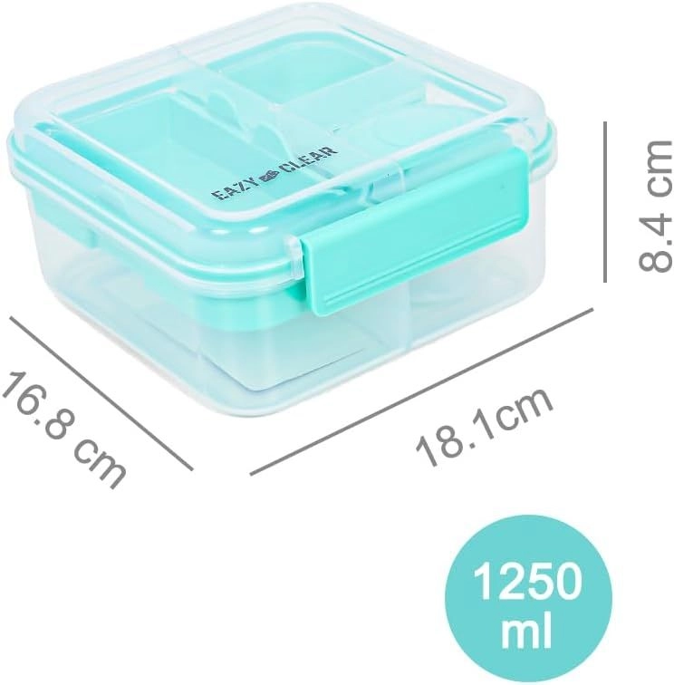 3/4/5 Compartment Convertible Bento Lunch Box - 1250ml