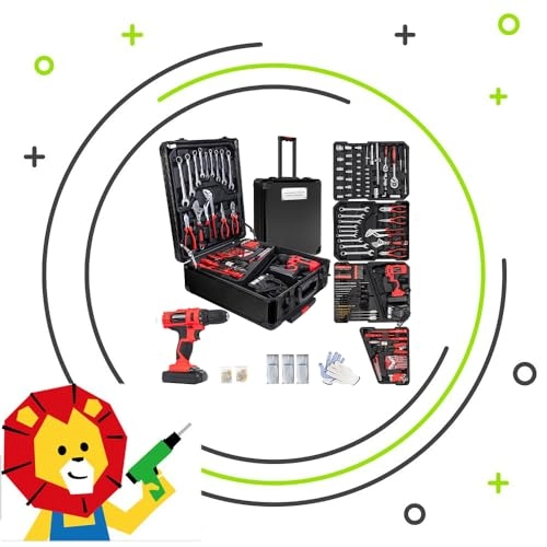 Power Drill Set - 18V Cordless Black