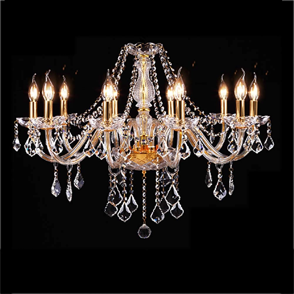 WXHC jm65c-016 - 10 head Golden Crystal Chandelier