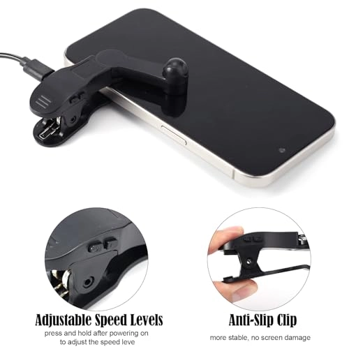 Smart Phone Auto Clicker - Speed Adjustable Anti-Slip Clip iPhone iPad Android
