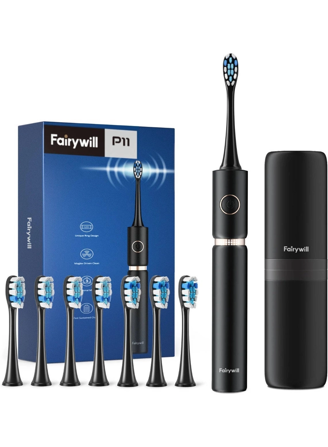P11 - Ultrasonic 8 Brush Heads 30 Days Battery Life
