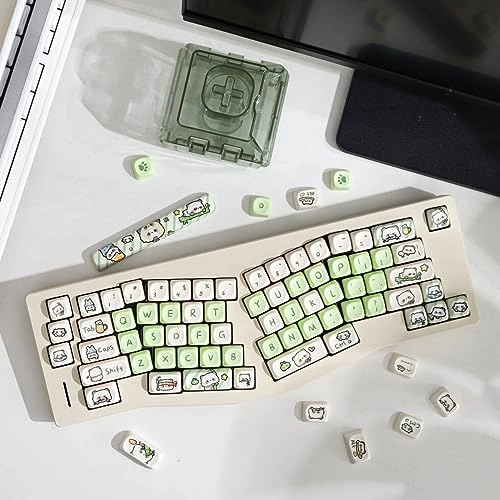 PBT Cat Keycaps Set - USB